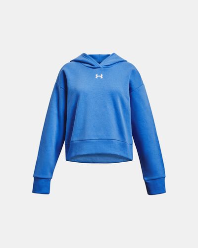 Girls' UA Rival Fleece Crop Hoodie