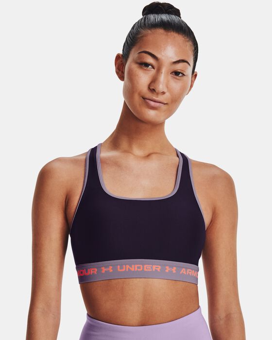 Women's Armour® Mid Crossback Pocket Sports Bra image number 0