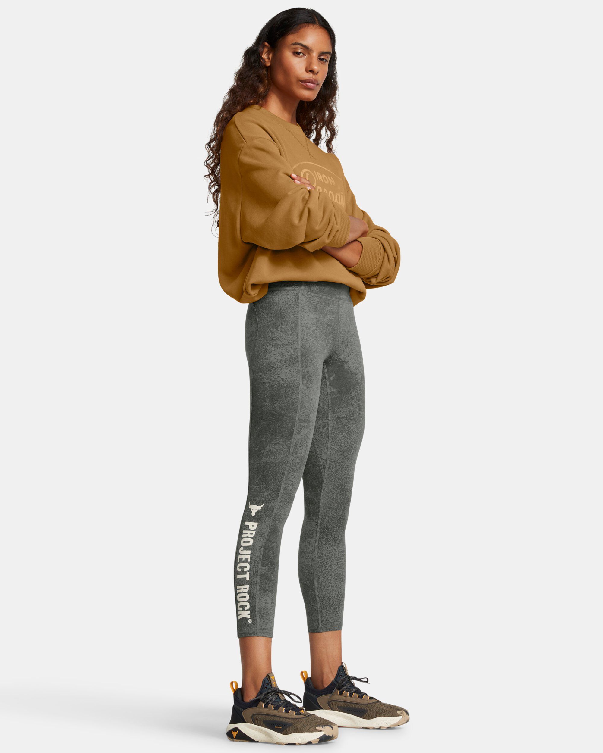 Buy Women s Project Rock Lets Go Printed Ankle Leggings Green in Dubai UAE Under Armour