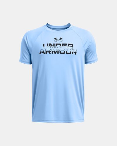 Boys' UA Tech™ Split Wordmark Short Sleeve