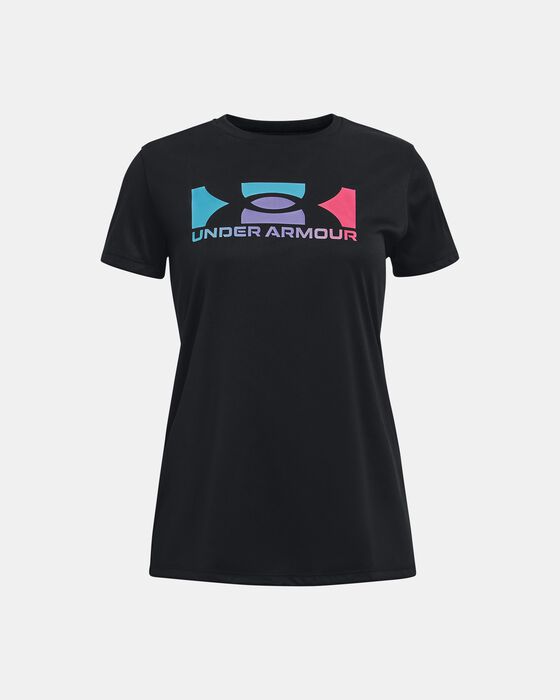 Girls' UA Tech™ Box Logo Short Sleeve image number 0