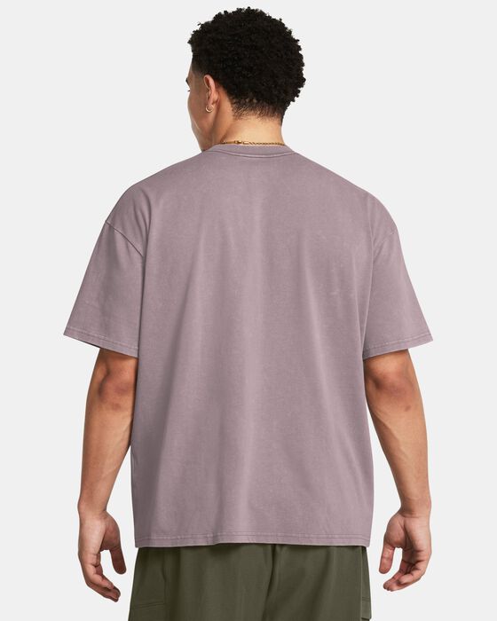Men's UA Heavyweight Oversized Logo Wash Short Sleeve image number 1