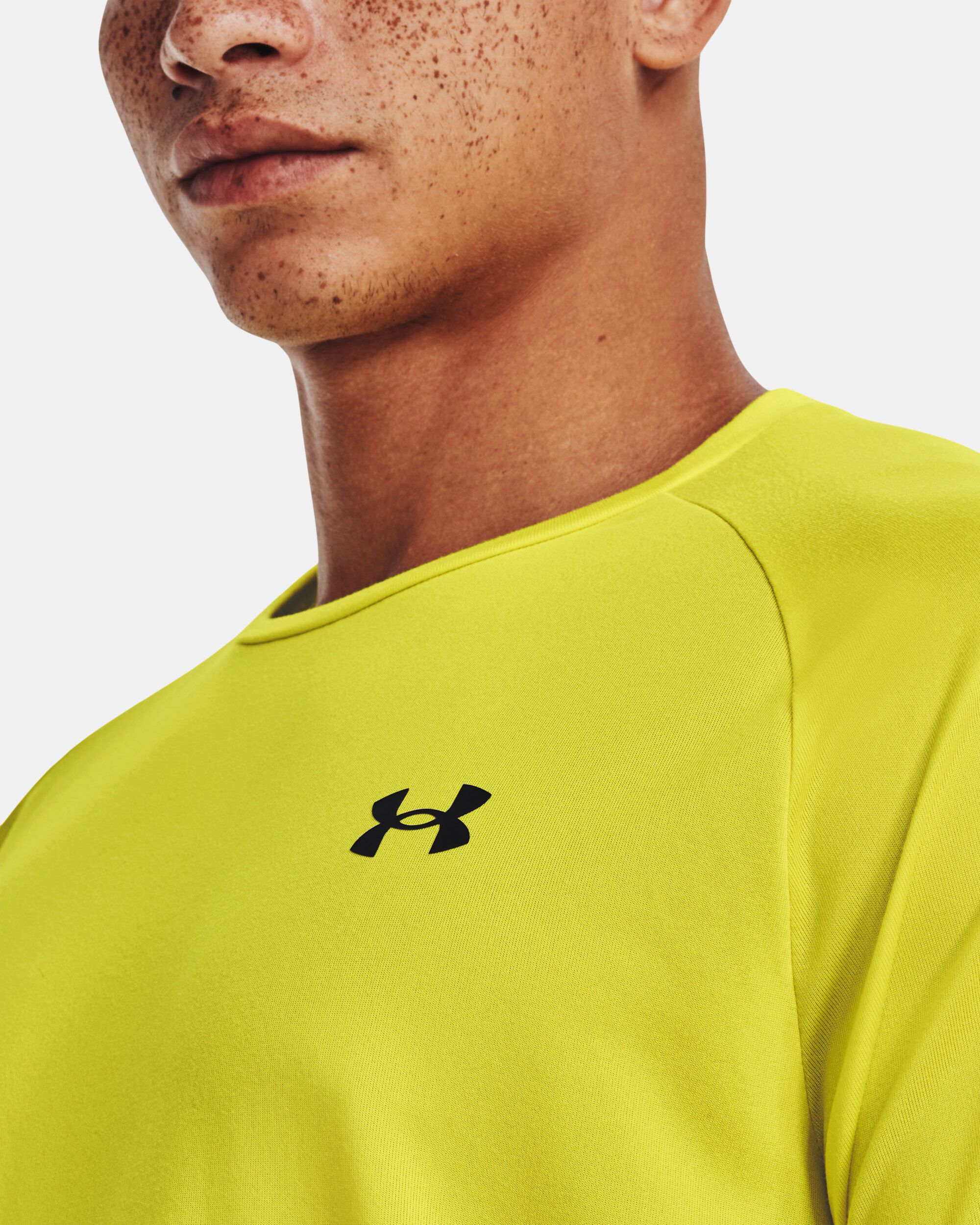 Yellow under armor shirt cheap