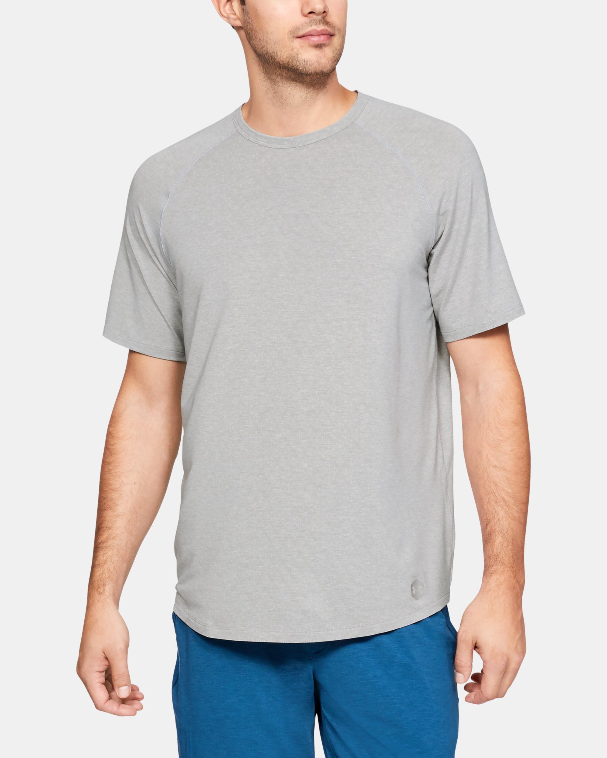 Buy Men s UA RECOVER Sleepwear Short Sleeve Crew Grey in Dubai UAE Under Armour