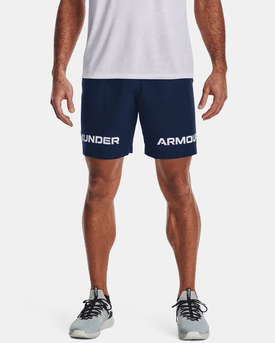 Men's UA Woven Graphic Wordmark Shorts image number 0