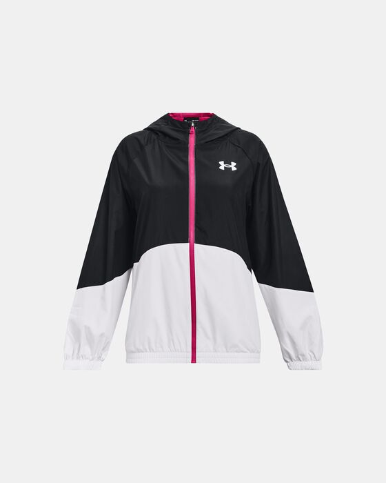 Girls' UA Woven Full-Zip Jacket image number 0