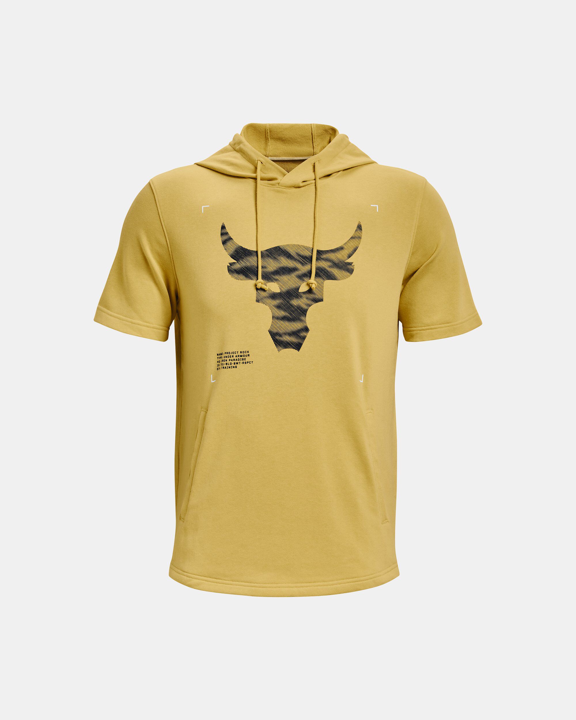 Project rock yellow on sale hoodie
