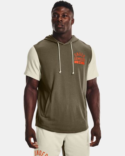 Men's UA Rival Terry Colorblock Short Sleeve Hoodie