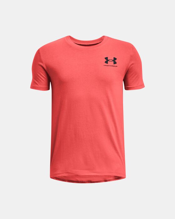 Boys' UA Sportstyle Left Chest Short Sleeve image number 0