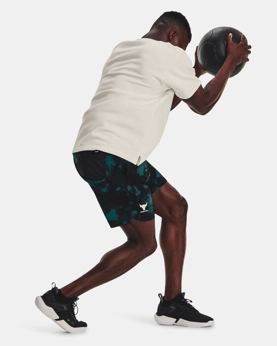 Men's Project Rock Woven Printed Shorts image number 3