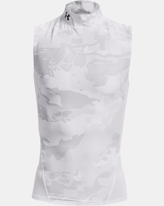 Men's UA Iso-Chill Compression Mock Printed Sleeveless image number 4