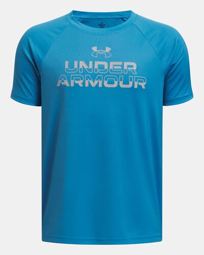 Boys' UA Tech™ Split Wordmark Short Sleeve
