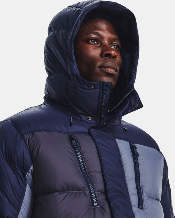 Buy Men's ColdGear® Infrared Down Blocked Jacket Blue in Dubai, UAE