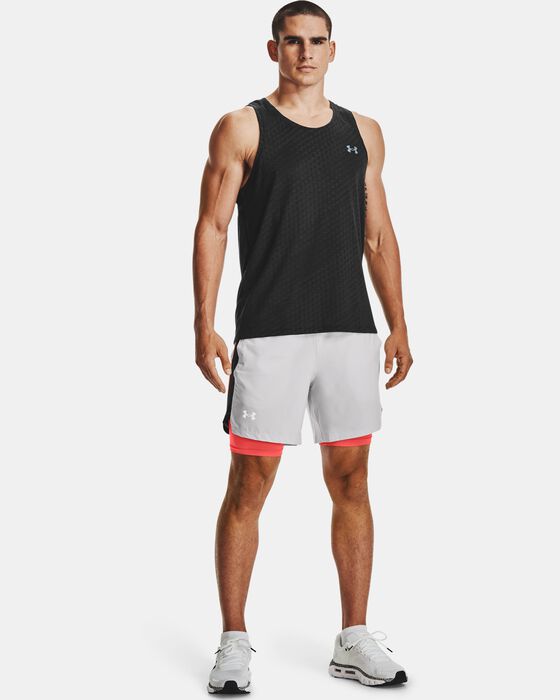 Buy Men's UA Launch Run 2in1 Shorts Grey in Dubai, UAE Under Armour