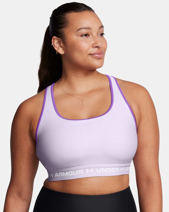 Women's Armour® Mid Crossback Sports Bra image number 3