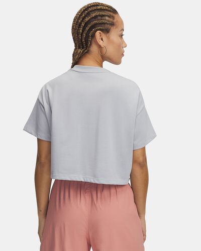 Women's UA Varsity Mix Heavyweight Crop Short Sleeve