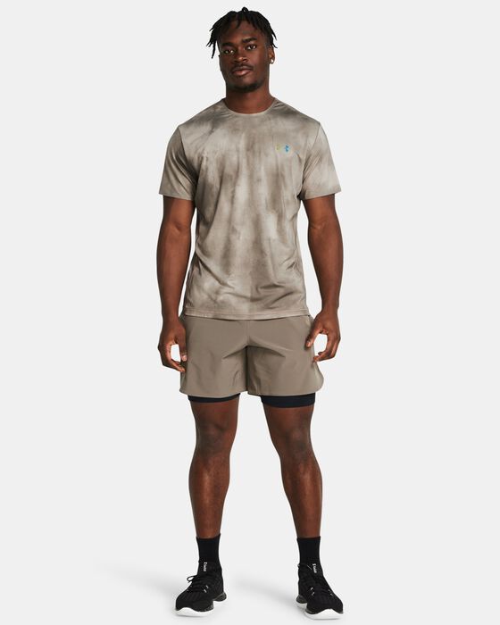 Men's UA Vanish Elite Vent Printed Short Sleeve image number 2