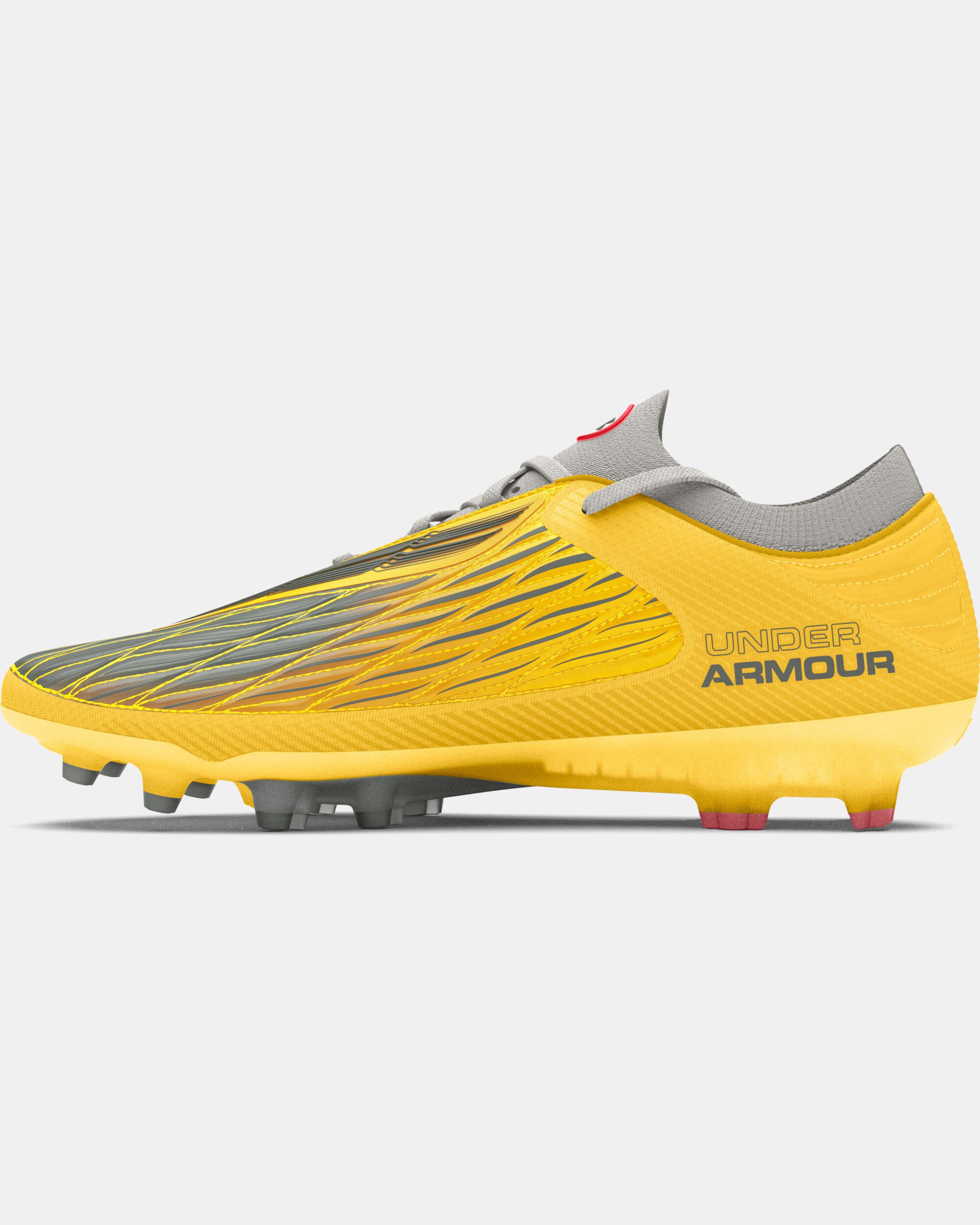 Under armour yellow cleats discount
