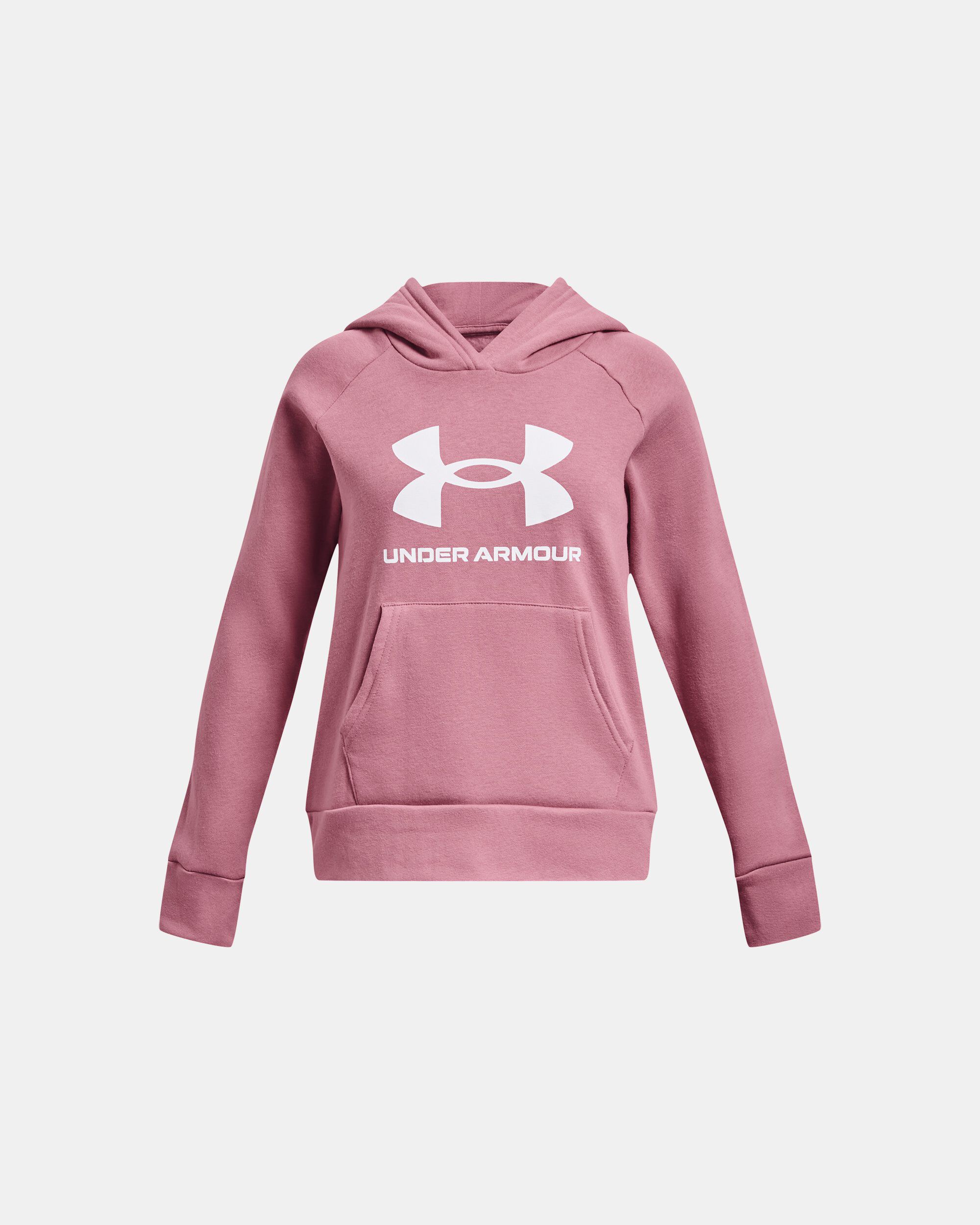 Under armour pink 2025 sweatshirt