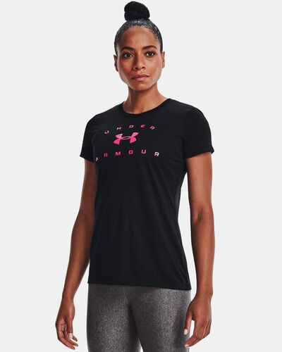 Women's UATech™ Solid Logo Arch Short Sleeve