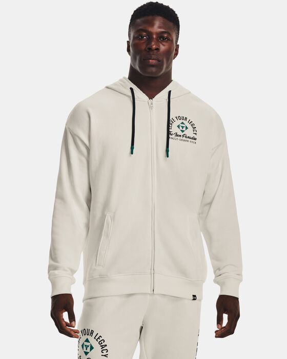 Men's Project Rock Heavyweight Terry Full-Zip image number 1
