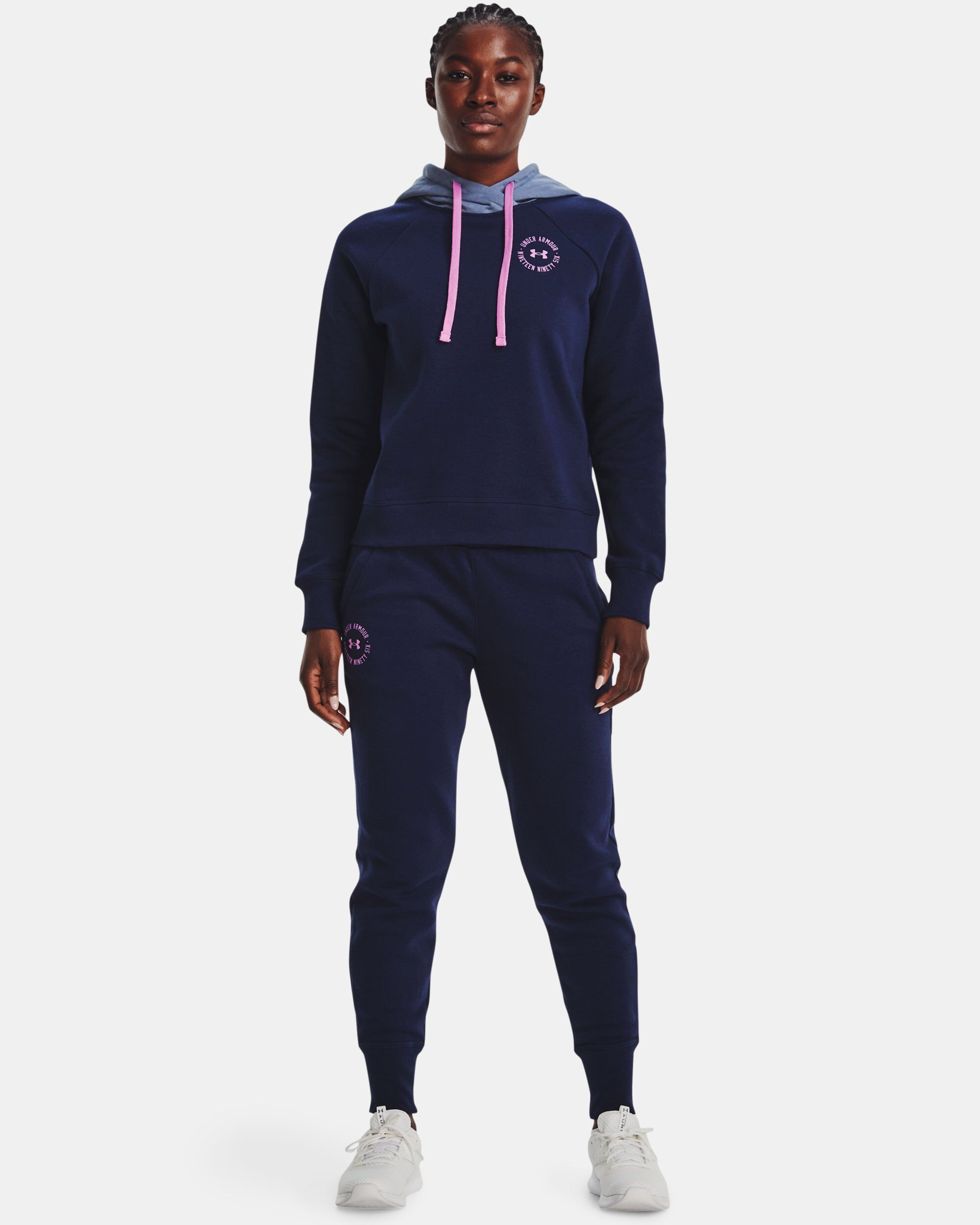 Under armour women's rival fleece graphic colorblock hoodi outlet