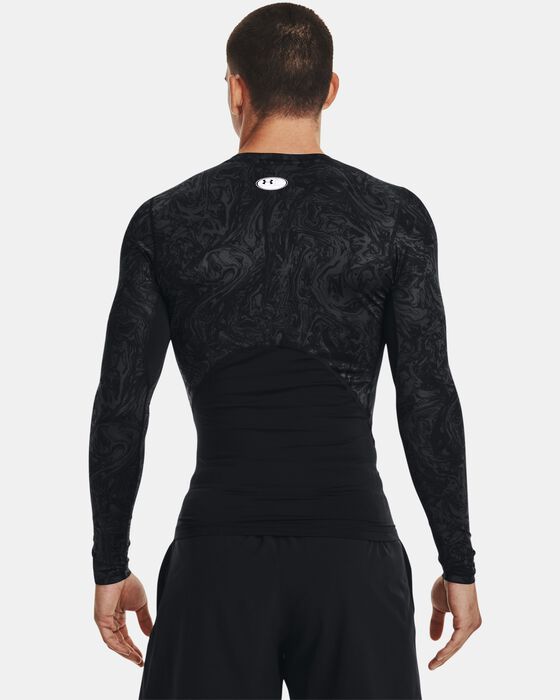 Men's HeatGear® Armour Compression Printed Long Sleeve image number 1