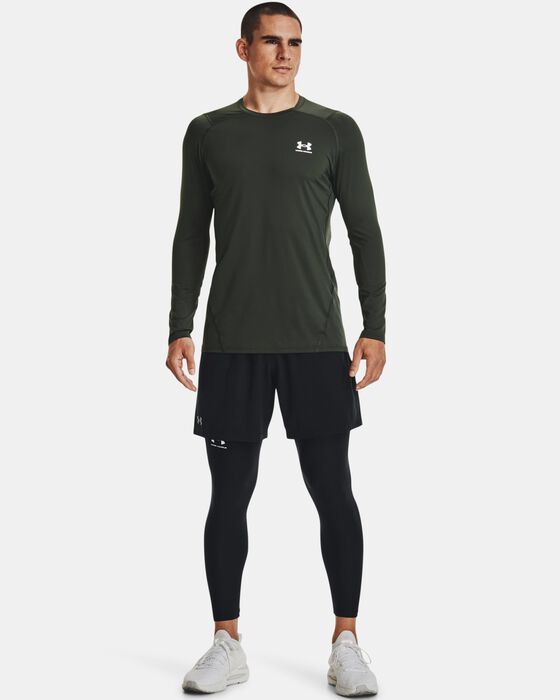 Men's HeatGear® Armour Fitted Long Sleeve image number 2