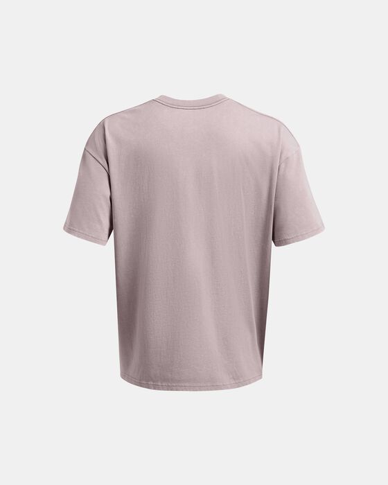 Men's UA Heavyweight Oversized Logo Wash Short Sleeve image number 4