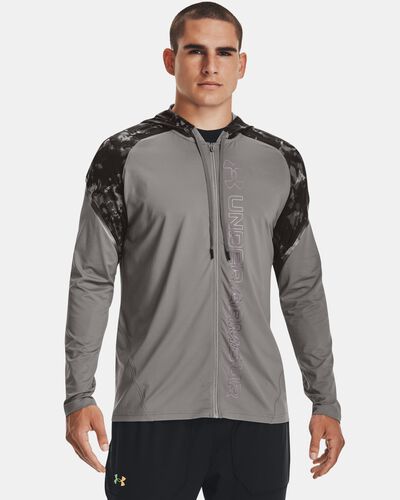 Men's UA RUSH™ Printed Full-Zip Hoodie