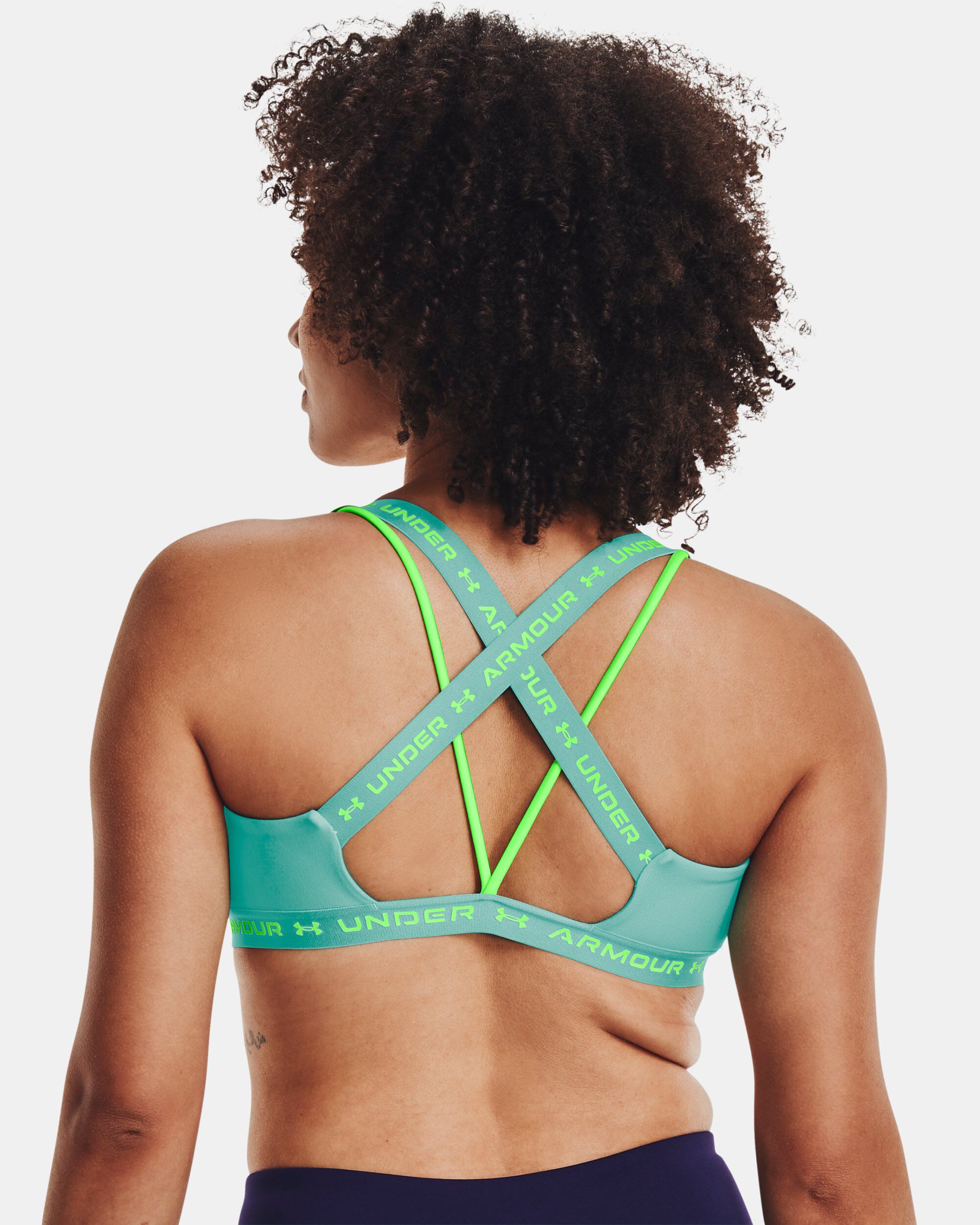 Under armour women's strappy wordmark sales sport bralette