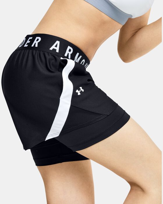 Women's UA Play Up 2-in-1 Shorts image number 4