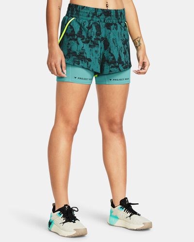 Women's Project Rock Leg Day Flex Printed Shorts