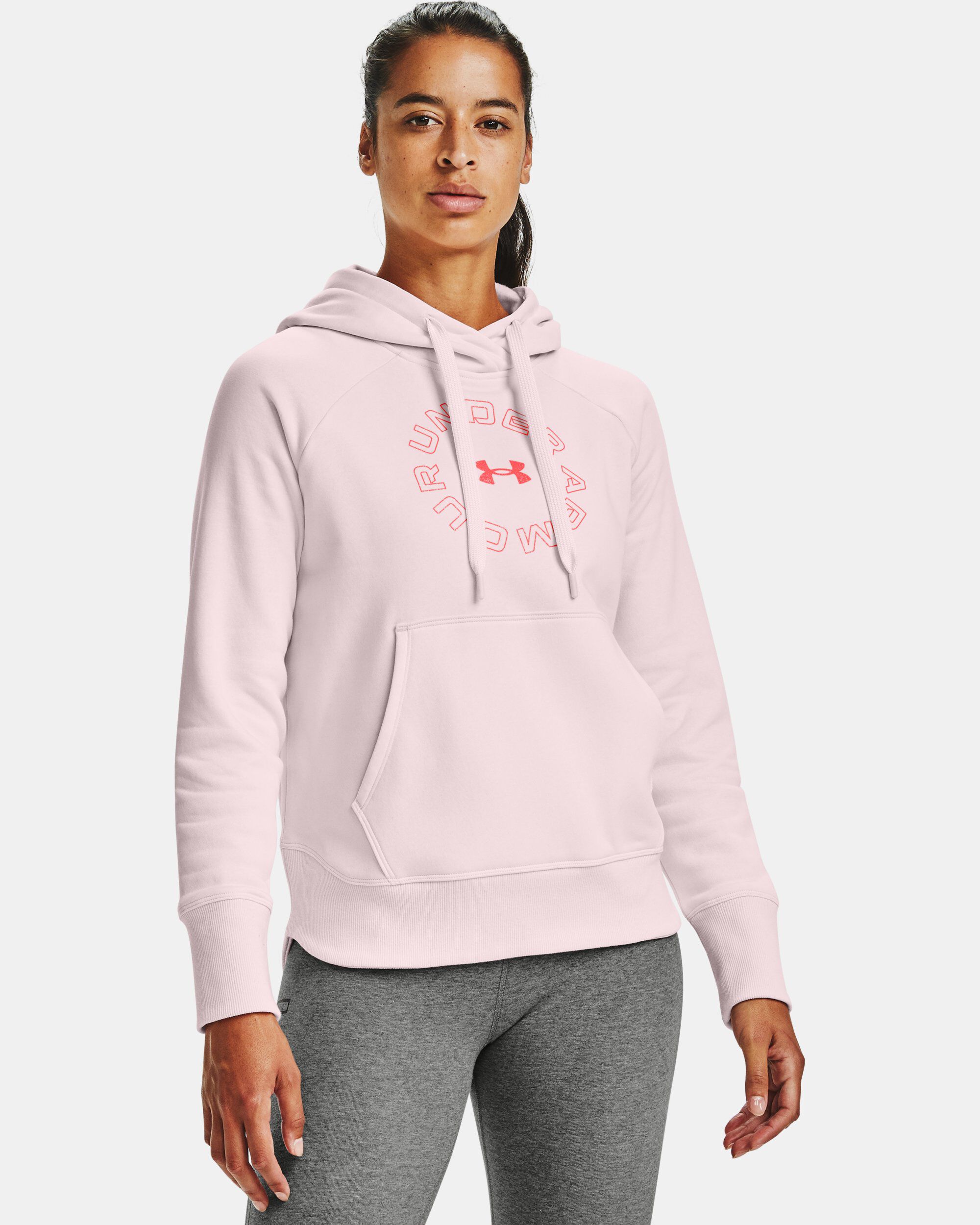 Women's ua rival fleece metallic hoodie outlet