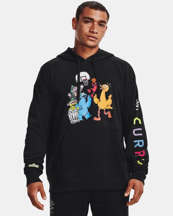 Men's Curry Sesame Street Fleece Hoodie image number 4