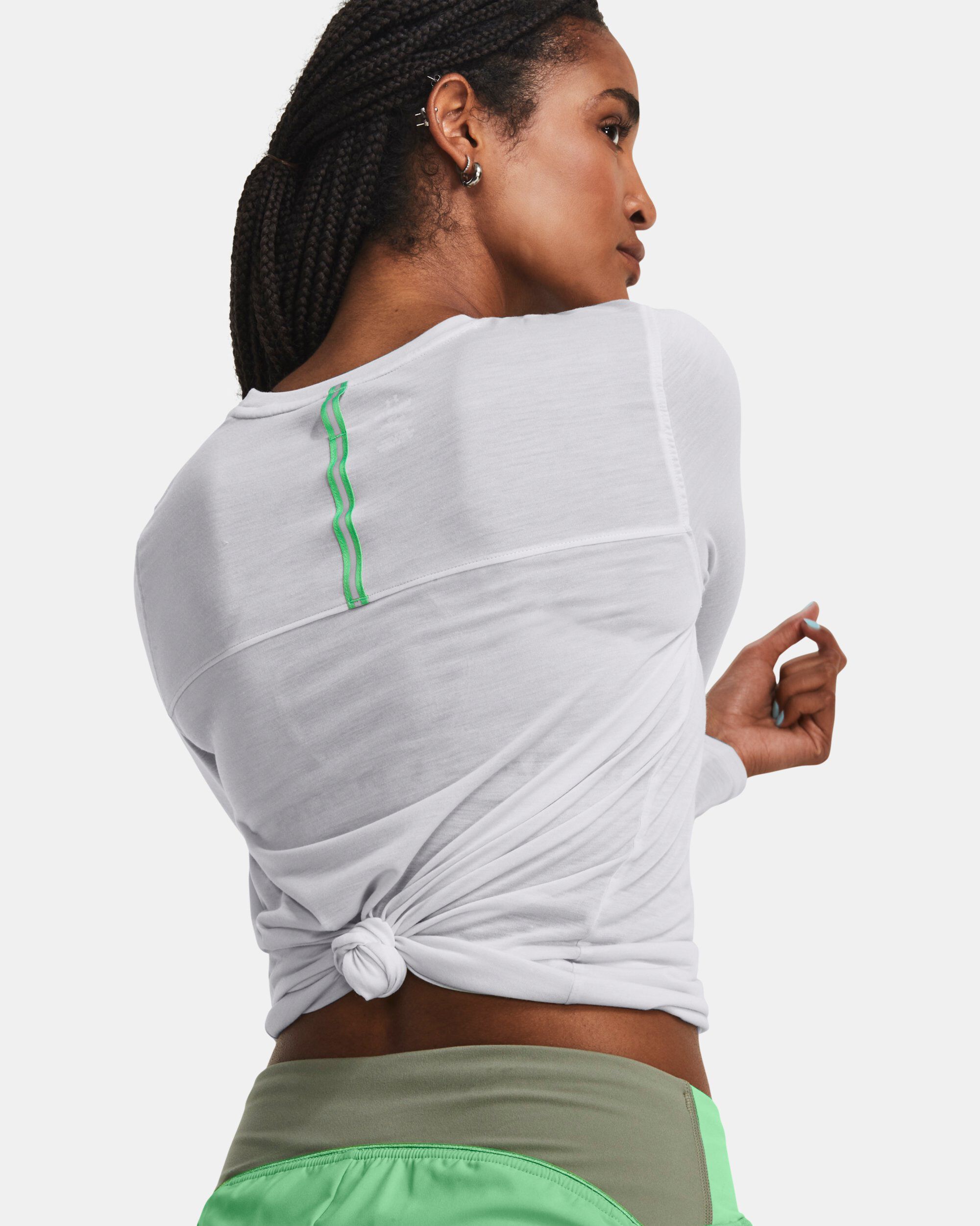 Under armour white long sleeve women's deals