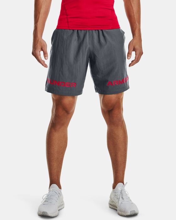 Men's UA Woven Graphic Wordmark Shorts image number 0