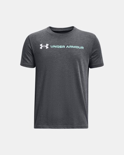 Boys' UA Logo Wordmark Short Sleeve